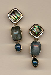 Carved Bone Topaz Bracelet (#akr-br6)