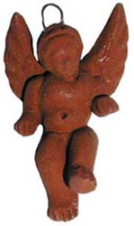 Natural clay angel (Guatemala)
