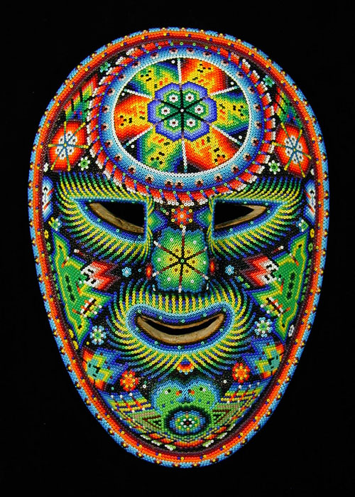 Indigo Arts Gallery Huichol Indian Masks From Mexico 6064