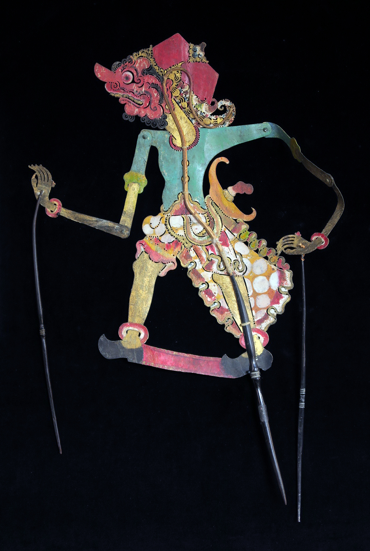 Warrior - Antique "Wayang Kulit" Javanese Shadow Puppet | Indigo Arts