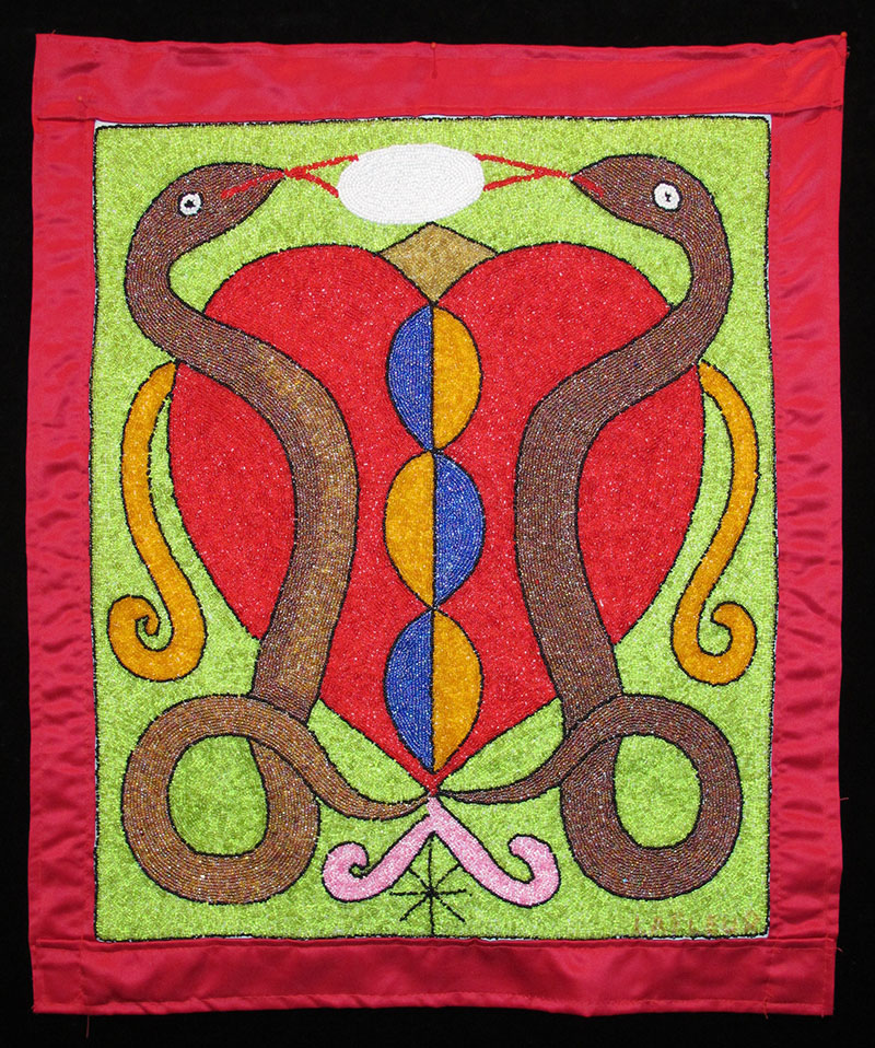 Dambala and Erzulie Vodou Flag | Indigo Arts