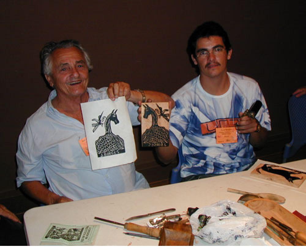 José Borges and son Ivan Borges, 2005 (photo by A H Fisher, 2005)