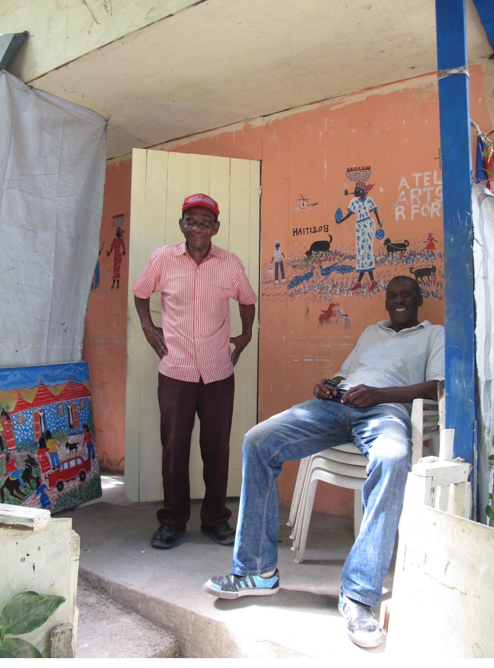 Gerard Fortuné at his house/studio in 2014 (Photo © Anthony H. Fisher 2014)