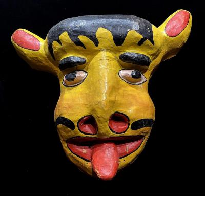 Yellow Animal Carnival Mask, unknown artist, 1989. ANTHONY H. FISHER/INDIGO ARTS GALLERY