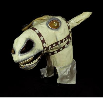 White Horse Carnival Mask, unknown artist, 1989. ANTHONY H. FISHER/INDIGO ARTS GALLERY