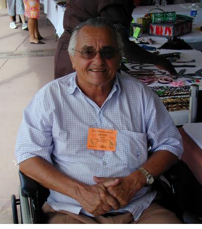 José Borges at International Folk Art Market in Santa Fe, 2005