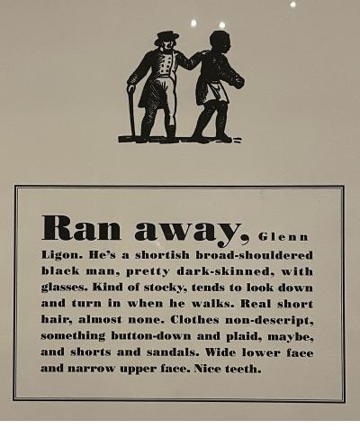 "Ran Away" by Glenn Ligon.  US, 1993.