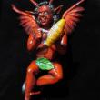 Diablo with Guiro - retablo sculpture