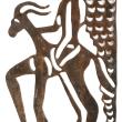 Winged Loas with Snake Tongues Riding Goat