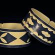 "Faux Ivory" PVC Bracelets from Namibia - Wide Cuff