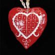 Hearts for Haiti! Papier-maché Heart Ornaments with vévé symbols of vodou spirits