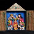Nascimiento (Rustic mini-Nativity) Retablo