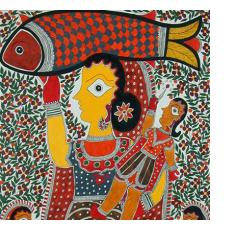 Mithila or Madhubani Paintings from Bihar, India