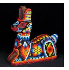 Huichol Beaded Sculpture from Mexico