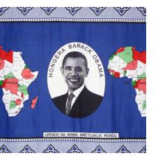 Barack Obama Khanga Cloth from Tanzania
