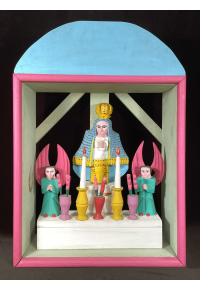 Shrine for the Virgin - Vintage Oaxaca Shrine by Antonio Villafañe