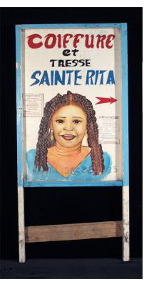 COIFFURE et TRESSE SAINTE RITA Two-sided Hairdresser Sign