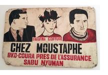 "Chez Moustaphe" Hairdresser Sign