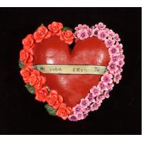 "Mi Vida Eres Tu" (You are my life) - Retablo Heart Ornament