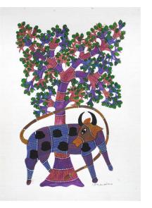 Tree of Life with Purple Cow
