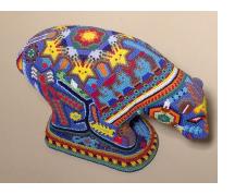 Bear - Huichol Beaded Sculpture