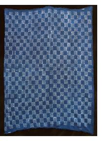 Vintage Indigo resist-dyed strip-weave cotton cloth