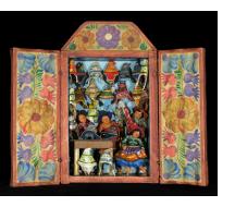 Tienda de Chullos (Andean Hat Shop) Retablo (Small)