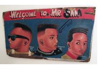 "Welcome to Mr. Sam" - Barber Sign