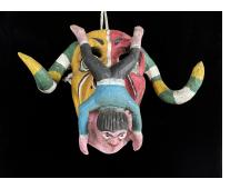 Diablo Mask with Downward Diving Man