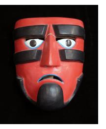 "Guerrero" Ball-player Mask attributed to Victoriano Salgado of Michoacan