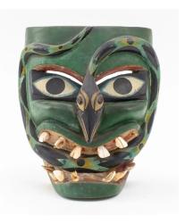 Green Snake Mask attributed to Victoriano Salgado of Michoacan