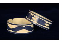 "Faux Ivory" PVC Bracelets from Namibia - Medium Cuff