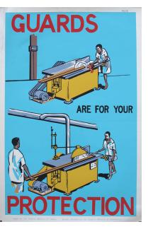 GUARDS ARE FOR YOUR PROTECTION - Workplace Safety Poster #12