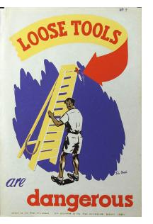 LOOSE TOOLS are dangerous - Workplace Safety Poster #7