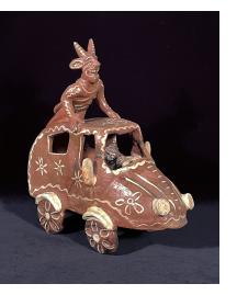 Cochito de Ocumicho - Vintage Ceramic Vehicle