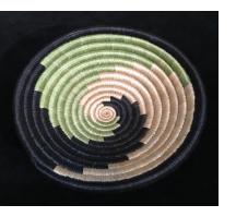 Small Green, Black and Tea Spiral basket