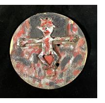 Horned Figure on a Cross