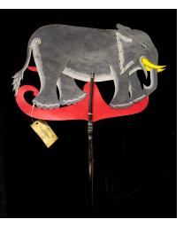 Elephant - "Wayang Kulit" Javanese Shadow Puppet by Tri Suwarno