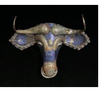 Recycled Steel Wildebeest Mask from Zimbabwe