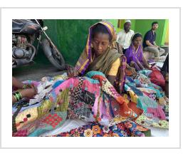 Karnataka Siddi Artist at work (courtesy of IFAM).