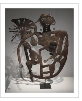 An early sculpture by Bien-Aimé in the exhibition "Picasso Primitif" at Museé du Quai Branly -Jacques Chirac, Paris.