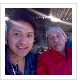 Fernando Lorenzo with his grandfather, Lucas Lorenzo (photo courtesy of family).