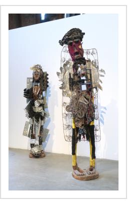 Two sculptures by Guyodo at PÒTOPRENS: The Urban Artists of Port-au-Prince