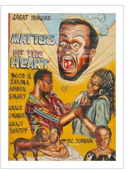 Matters of the Heart - 1980s Ghanaian Movie Poster