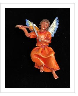 Angel with Violin - retablo figure