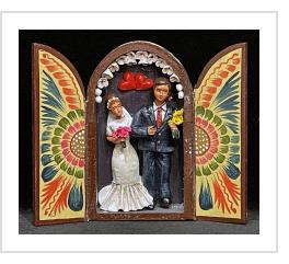 Novios (Wedding) - Mini-Retablo