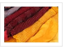 Bandhani Tie-dye Scarves from Gujarat, India