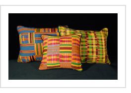 Kente Cloth Pillows from Ghana