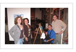 Beth, Trish, Ignacio and Tony at Indigo Arts, April 14, 2011.