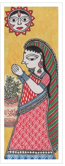 Sun Worship - miniature painting